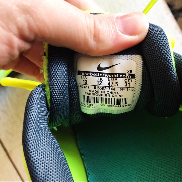 Nike Structure 17 Fit Sole 2 Neon Tennis Shoe - Picture 7 of 8